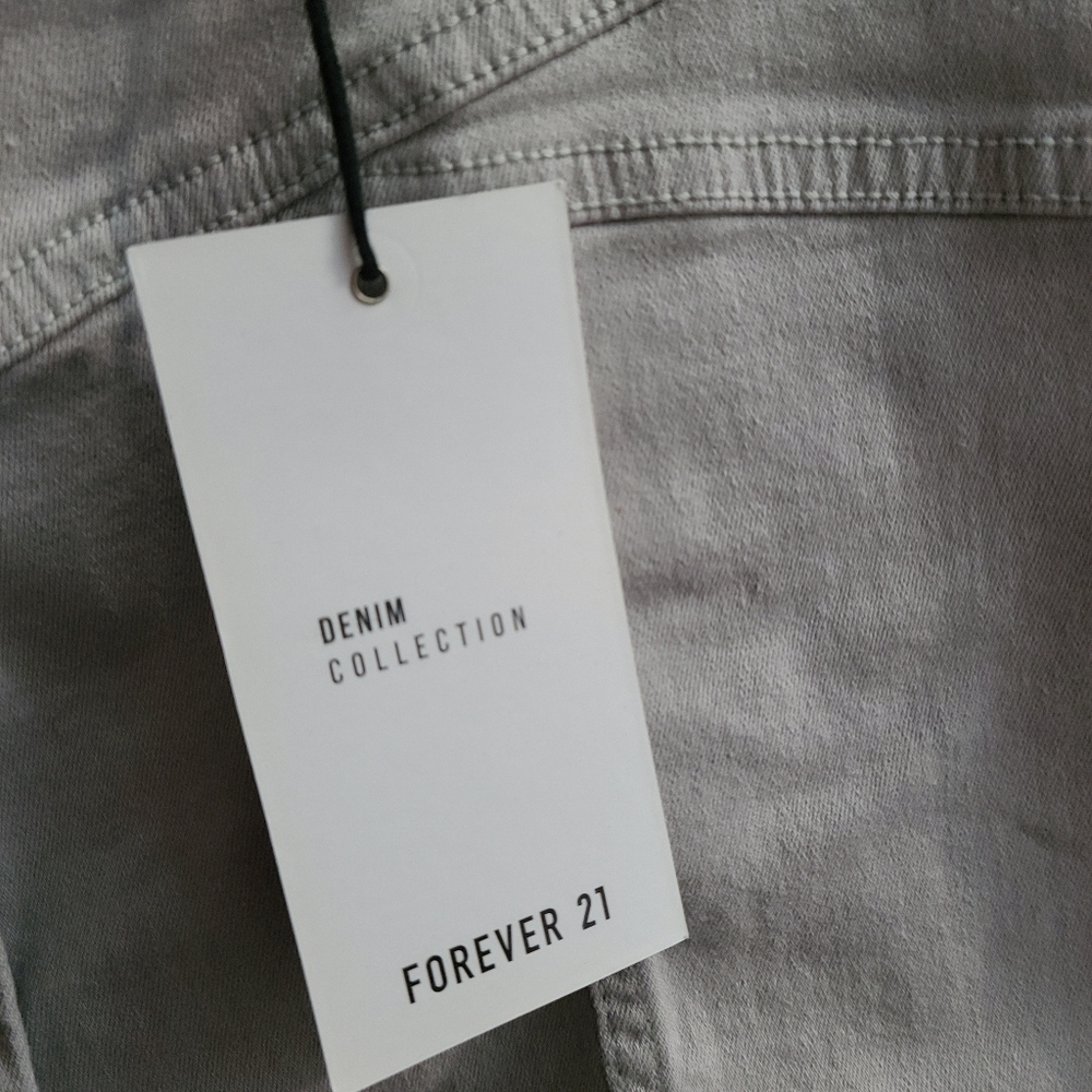 Forever 21 Grey Denim Mini Skirt - Picture 4 of 4